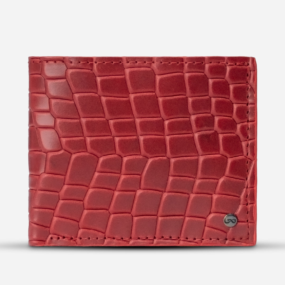 Cartera "The Grid" Faux Rouge