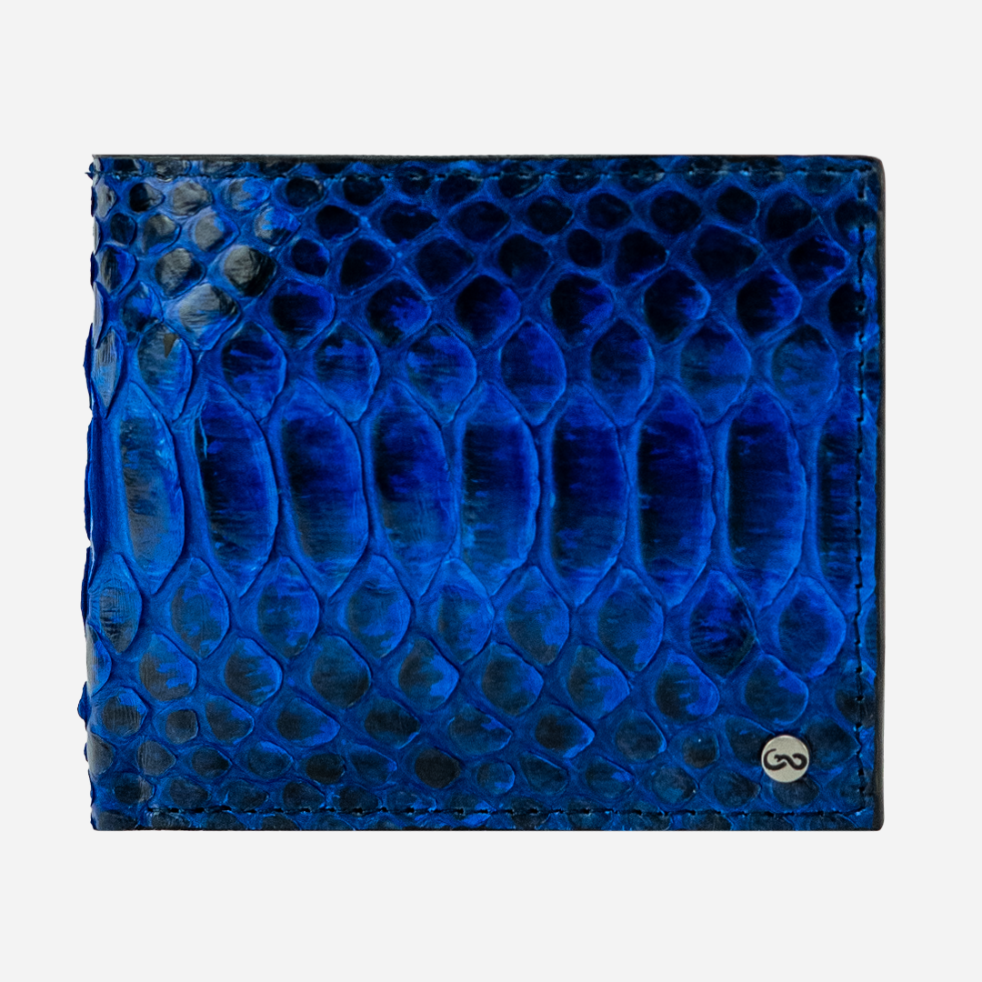 Cartera "The Grid" Python Blue