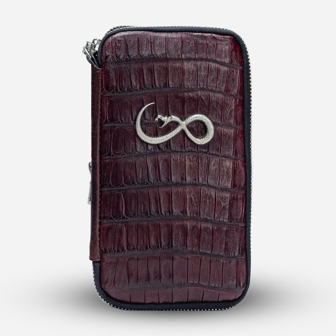 Bolso para Celular - Aike - Billionaire Croc Red Wine