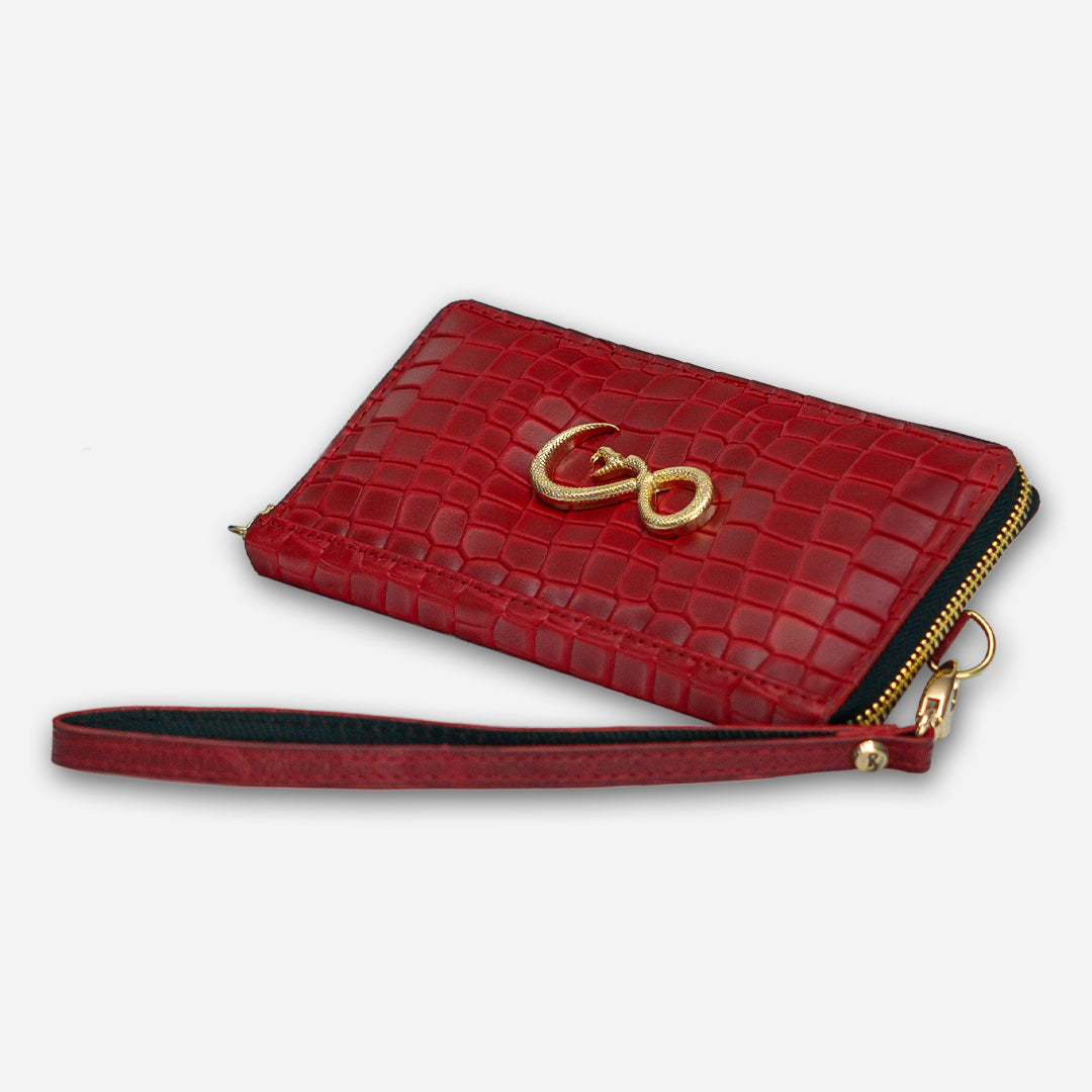 Cartera Larga "The Glam"  Faux Rouge