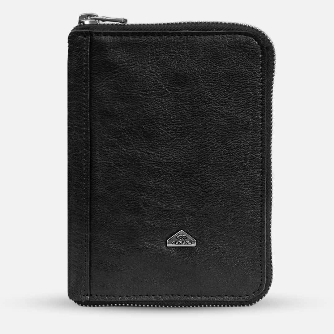 Funda Pasaporte Familiar "Il Protettore" Deep Black