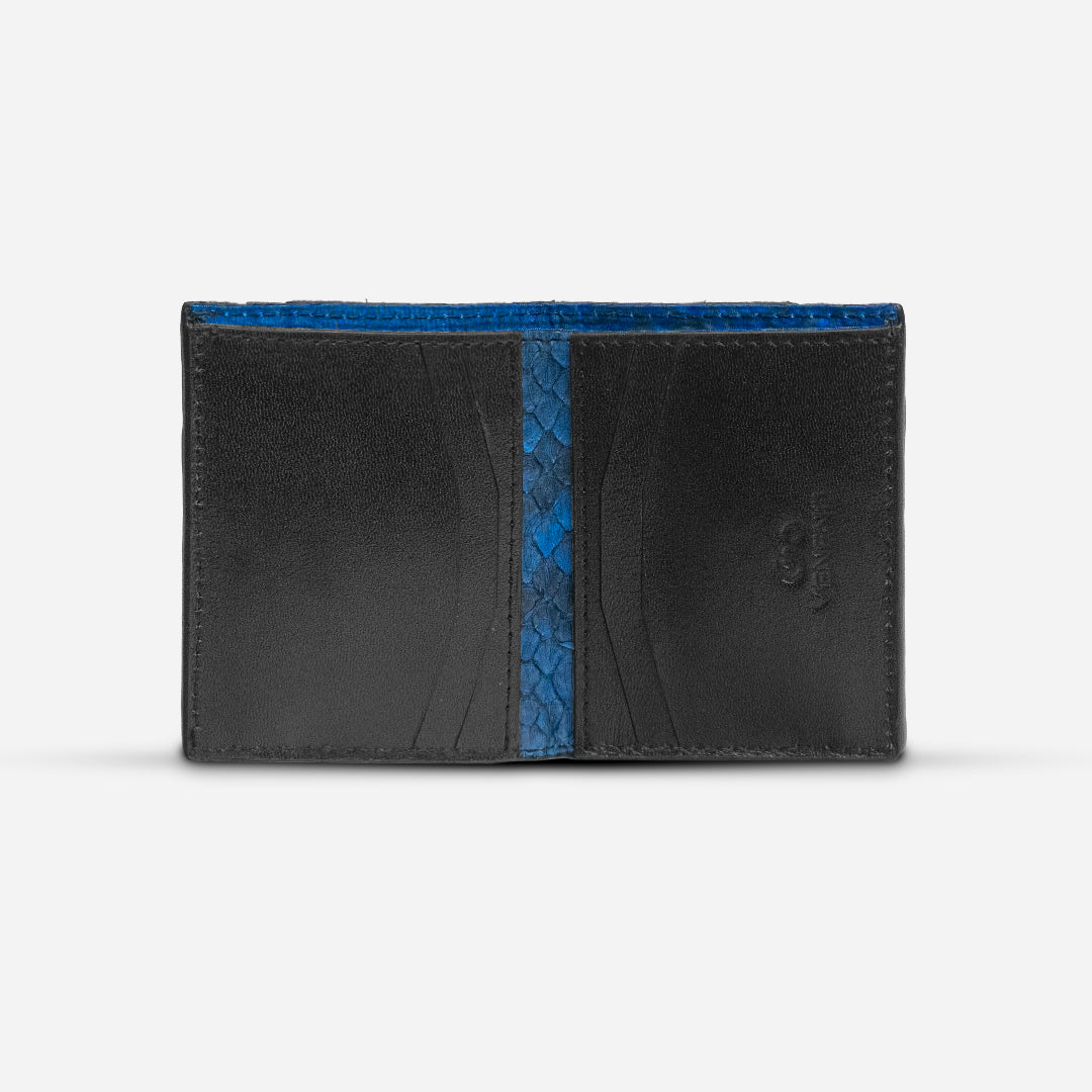 Cartera Compacta "The TIE" Python Space Blue