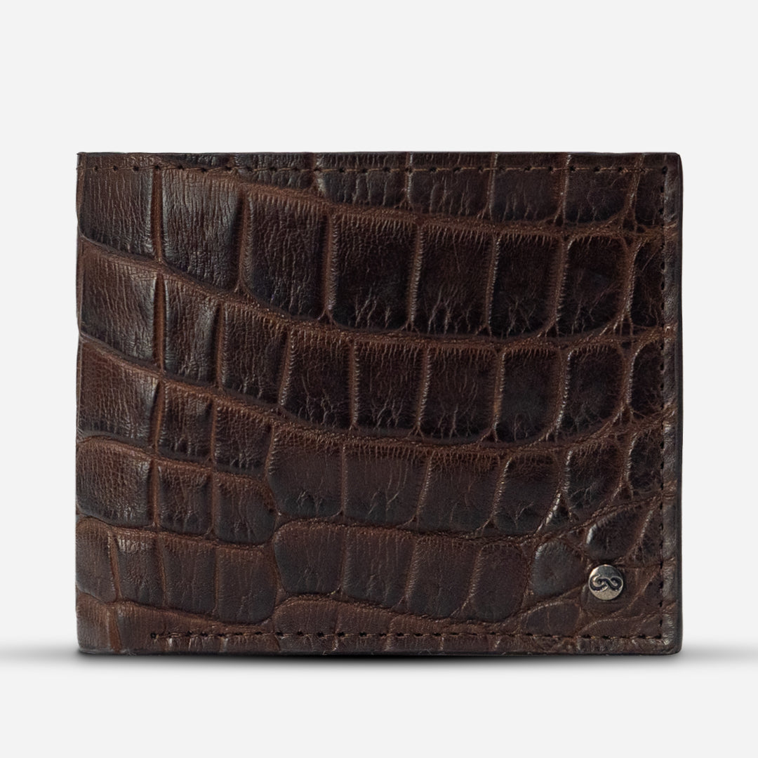 Cartera "The Grid" - Billionaire Croc Brown