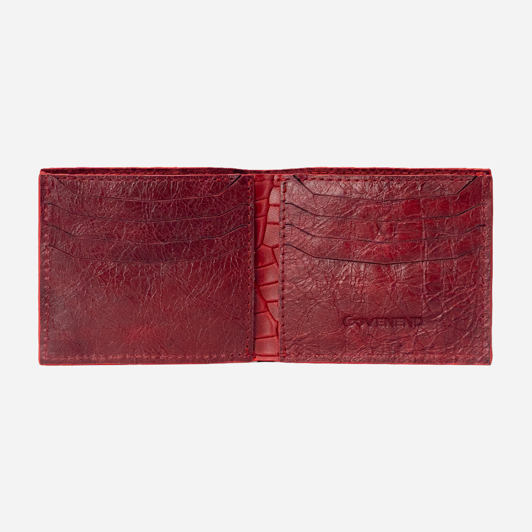 Cartera "The Grid" Faux Rouge