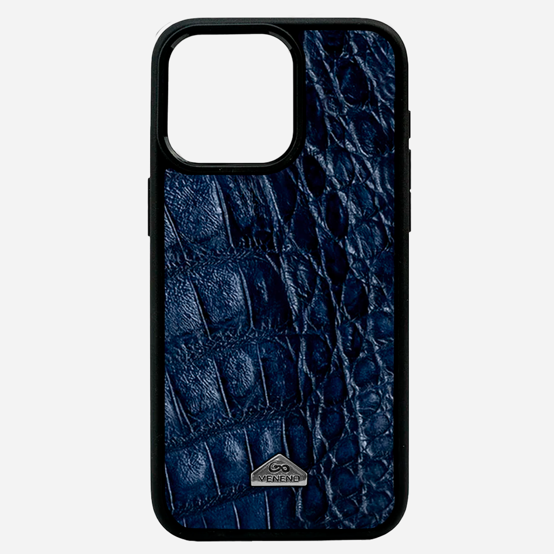 Funda iPhone 14 Pro Max Illuminati Billionaire Croc Navy Blue