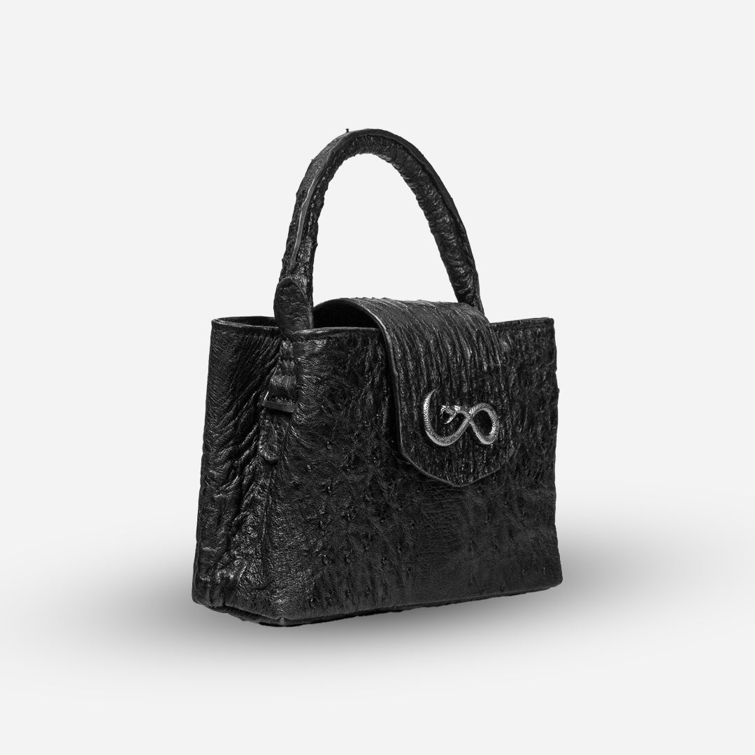 Bolso "Suki" - Ostrich Full Black