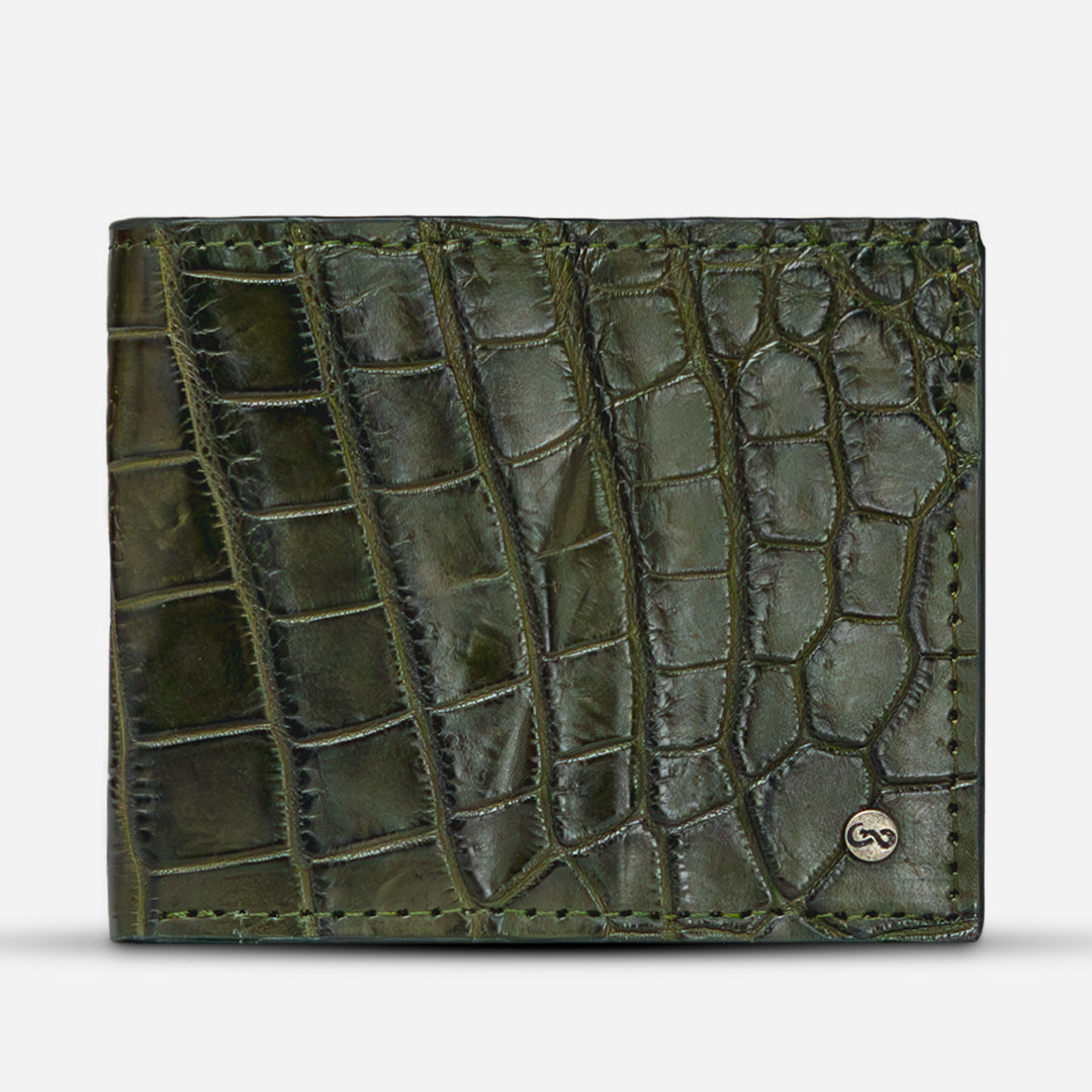 Cartera "The Grid" - Billionaire Croc Olive