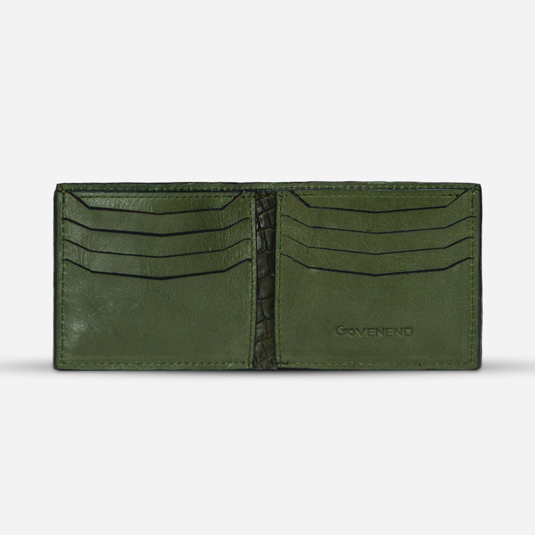 Cartera "The Grid" - Billionaire Croc Olive