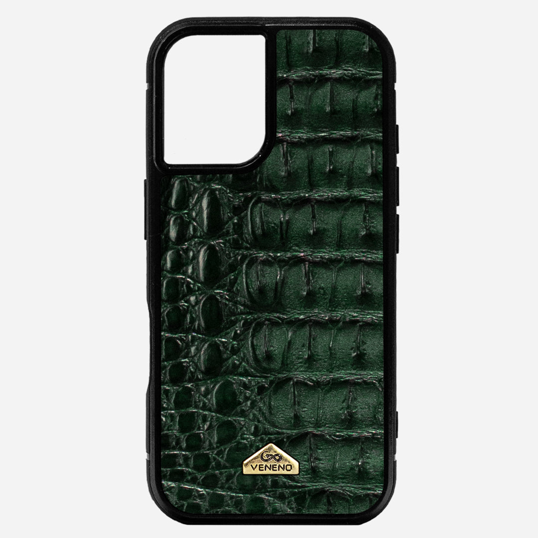 Funda iPhone 16 Plus Billionaire Croc Green