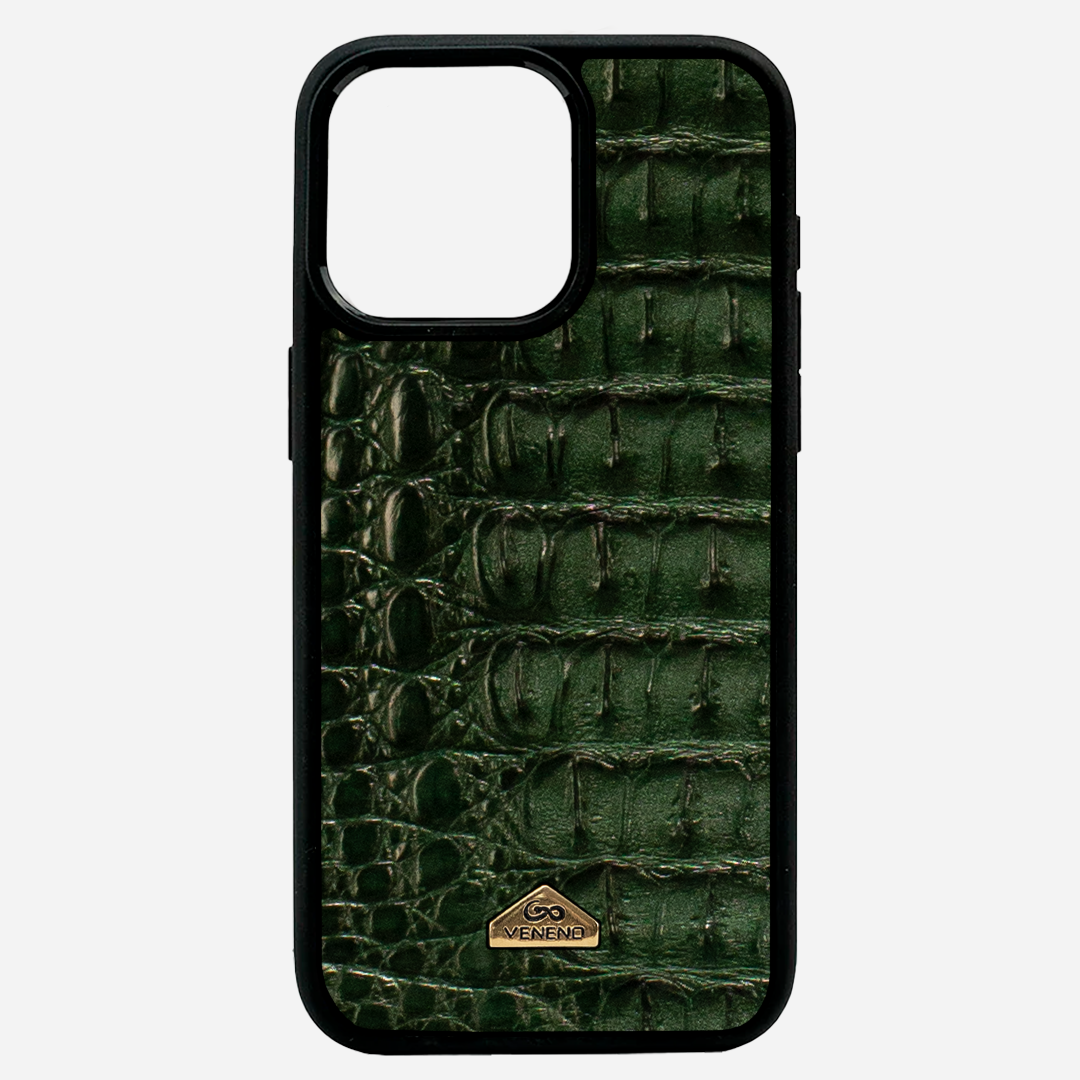 Funda iPhone 14 Pro Max Illuminati Billionaire Croc Green