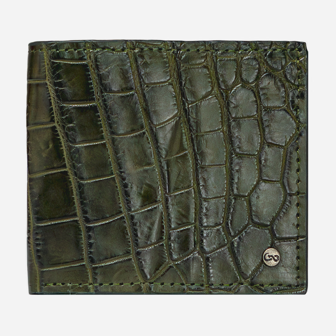 Cartera "The Grid" - Billionaire Croc Olive