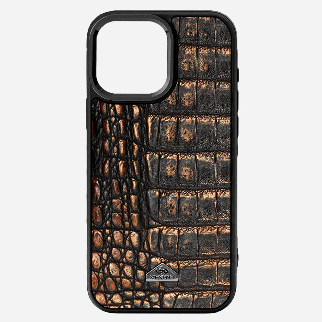 Funda iPhone 16 Pro Max Billionaire Croc Sienna Glow