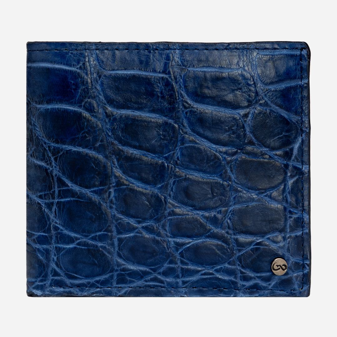 Cartera "The Grid" - Billionaire Croc Blue Moss