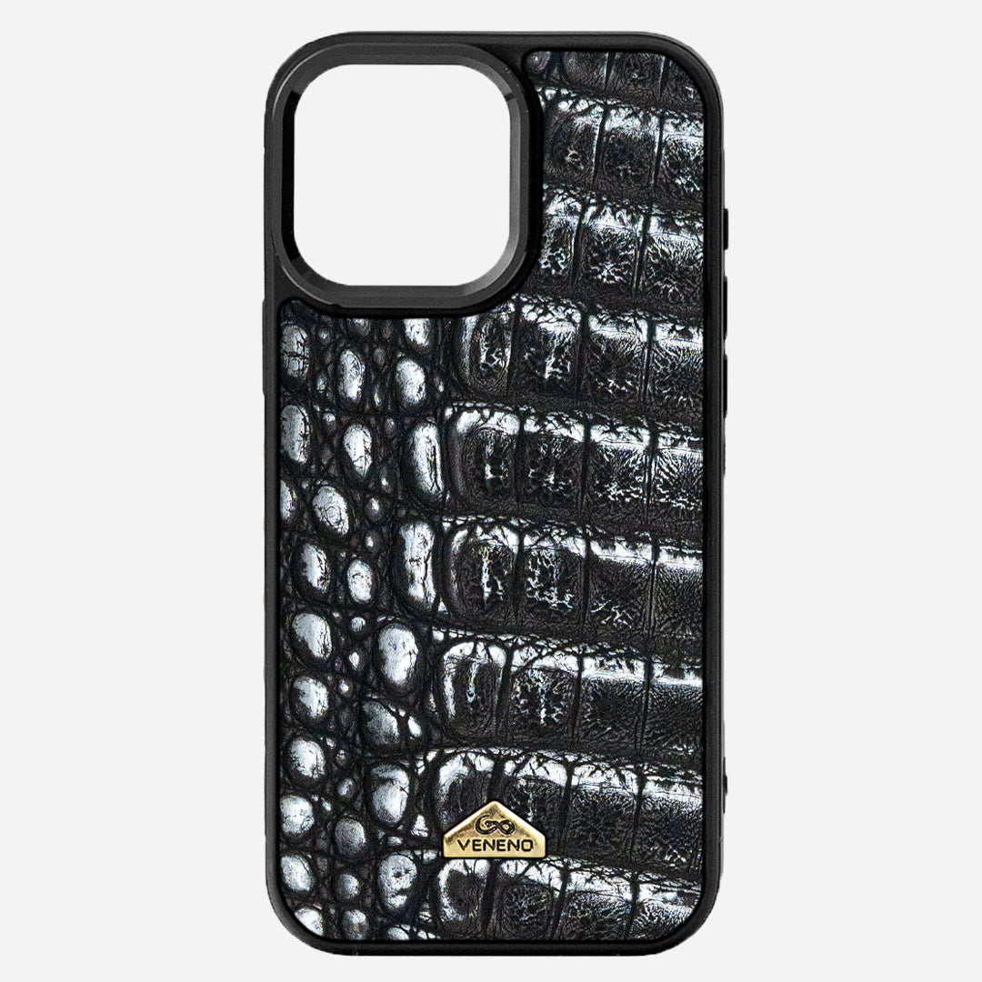 Funda iPhone 16 Pro Max Billionaire Croc Starlight