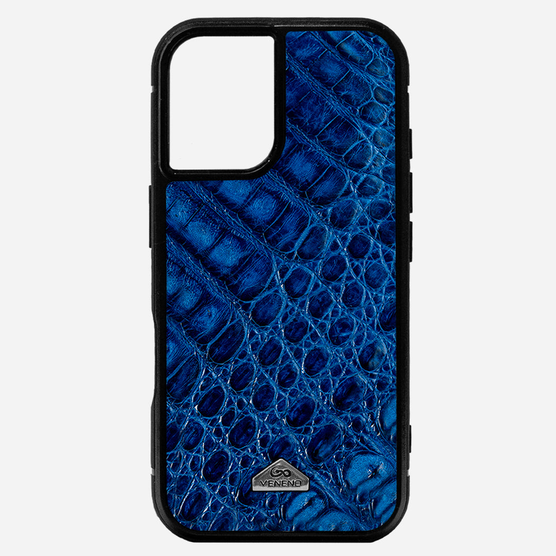 Funda iPhone 16 Plus Billionaire Croc Royal Blue