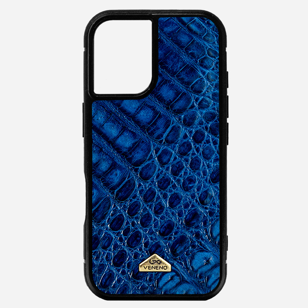 Funda iPhone 16 Plus Billionaire Croc Royal Blue