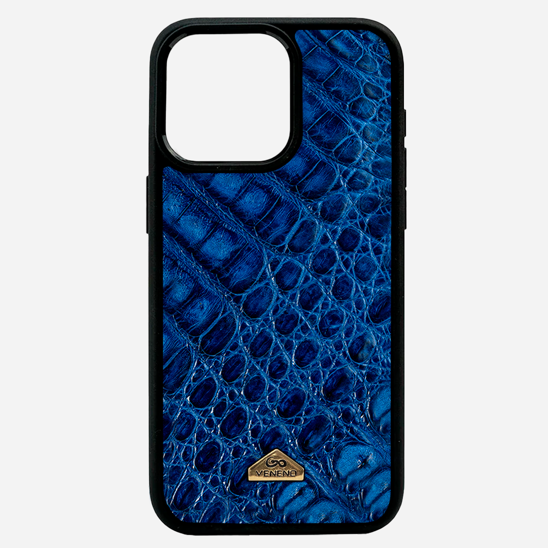 Funda iPhone 14 Pro Max Illuminati Billionaire Croc Royal Blue