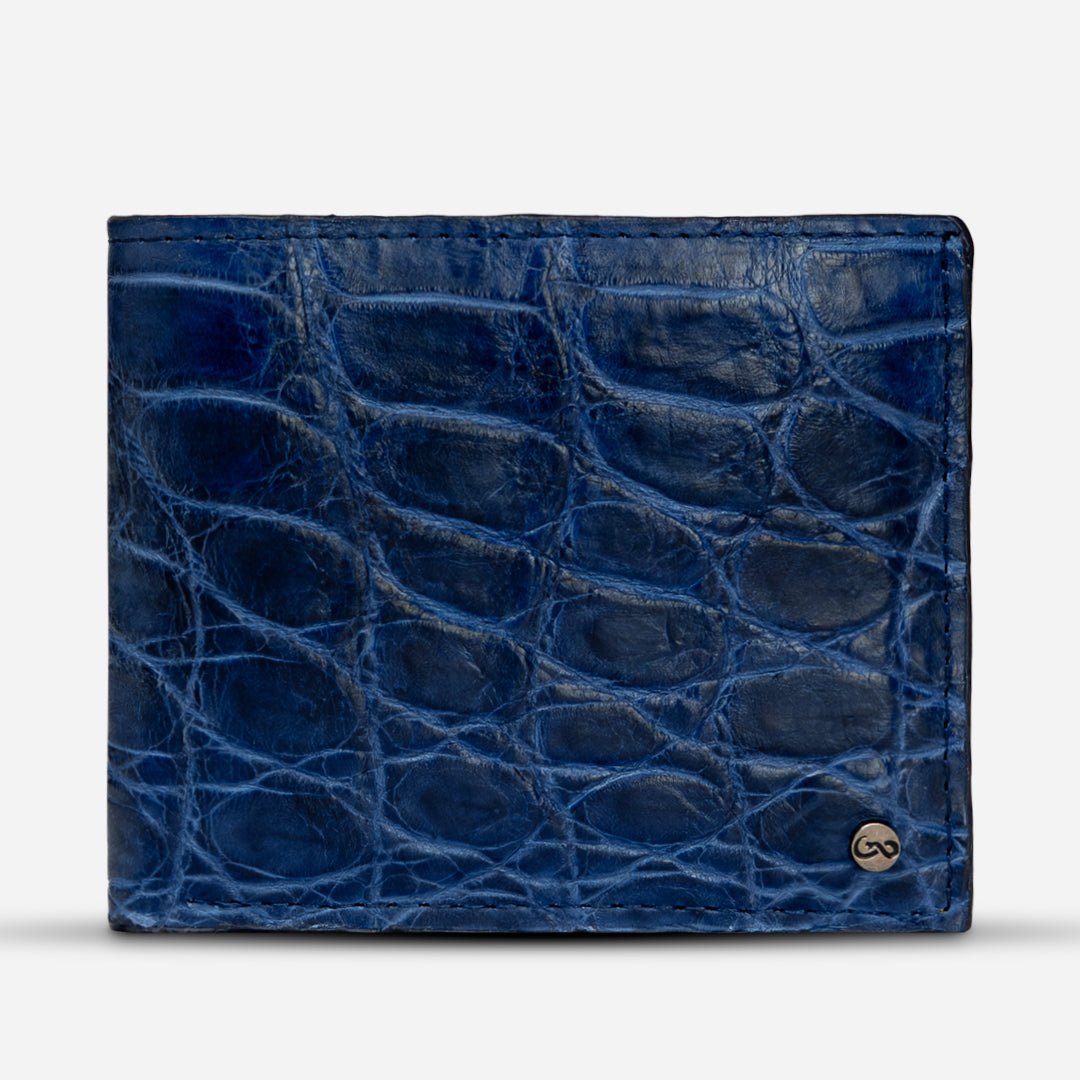 Cartera "The Grid" - Billionaire Croc Blue Moss