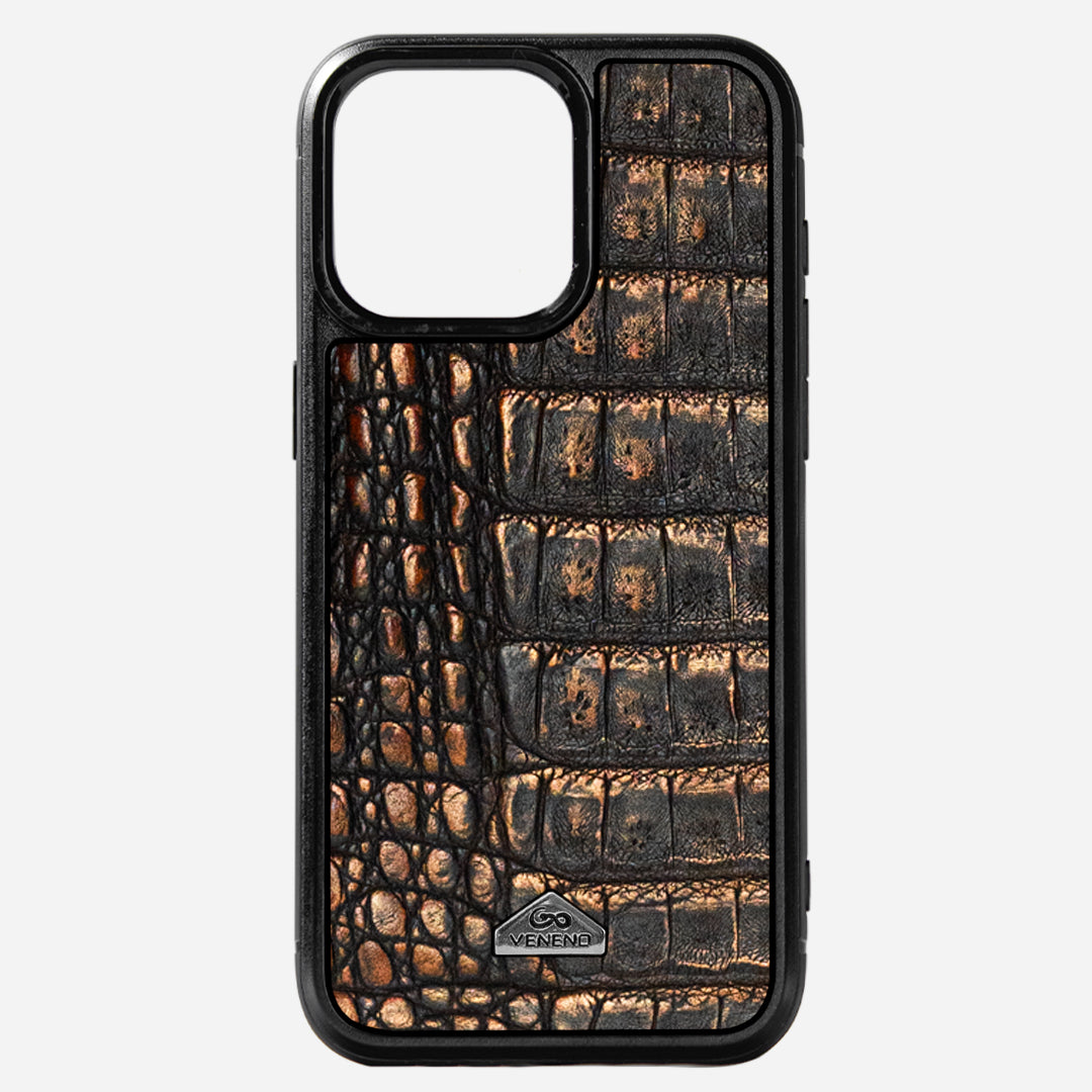 Funda iPhone 16 Pro Billionaire Croc Sienna Glow