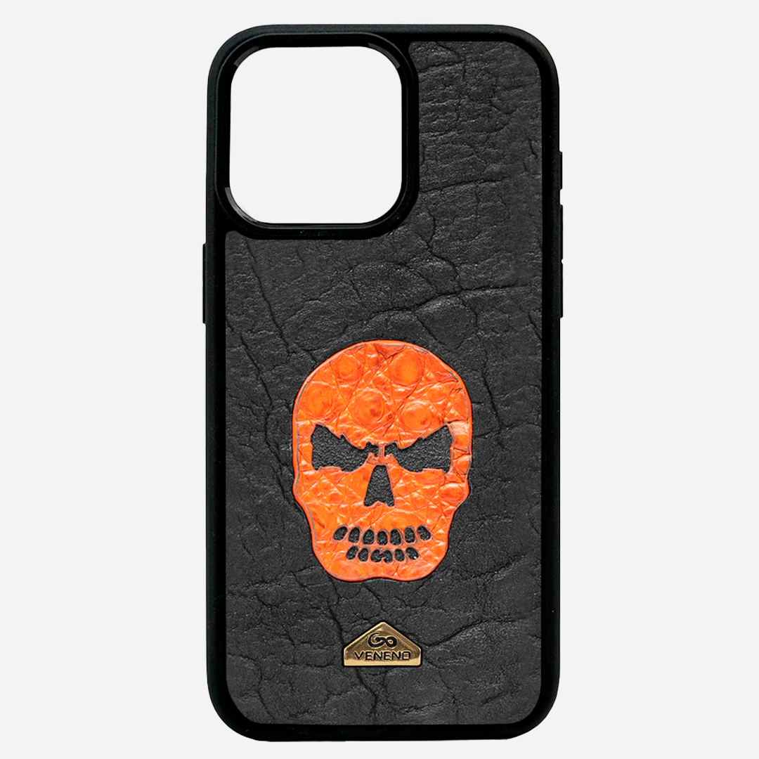 Funda iPhone 13 Pro Max Illuminati Kranium Orange