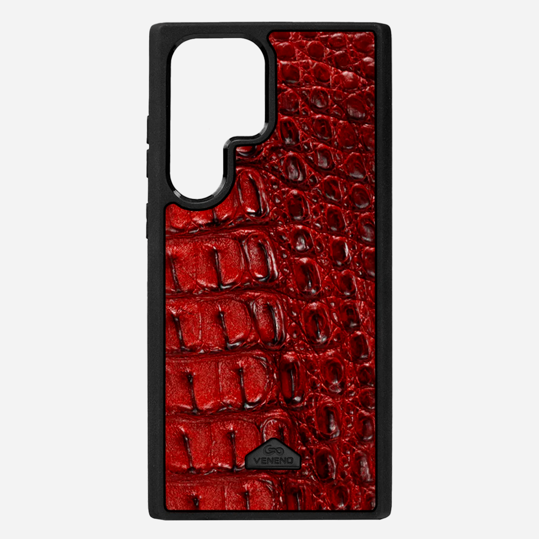 Funda S22 Ultra Illuminati Billionaire Croc Red