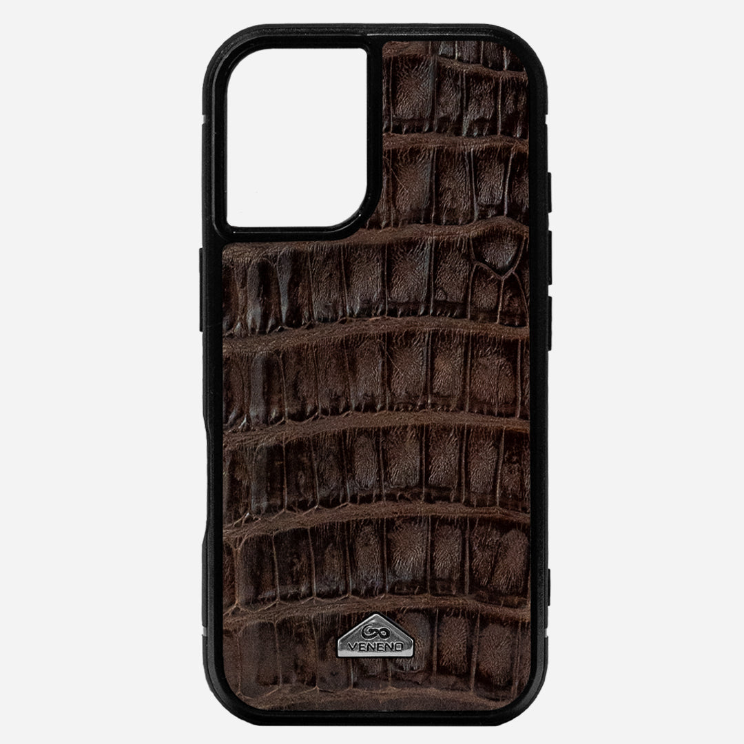 Funda iPhone 16 Billionaire Croc Brown