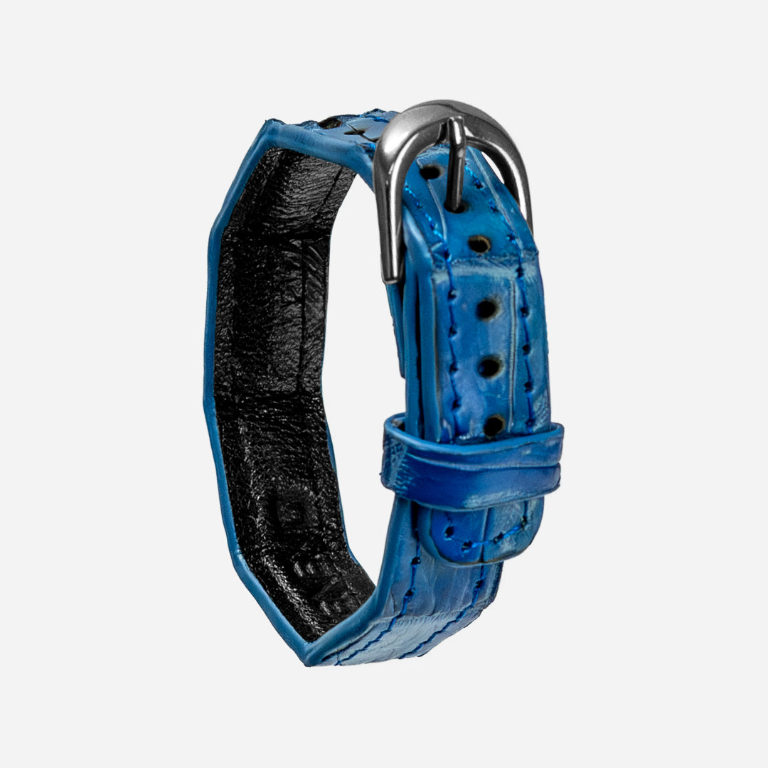 Brazalete Billionaire Croc Electric Blue