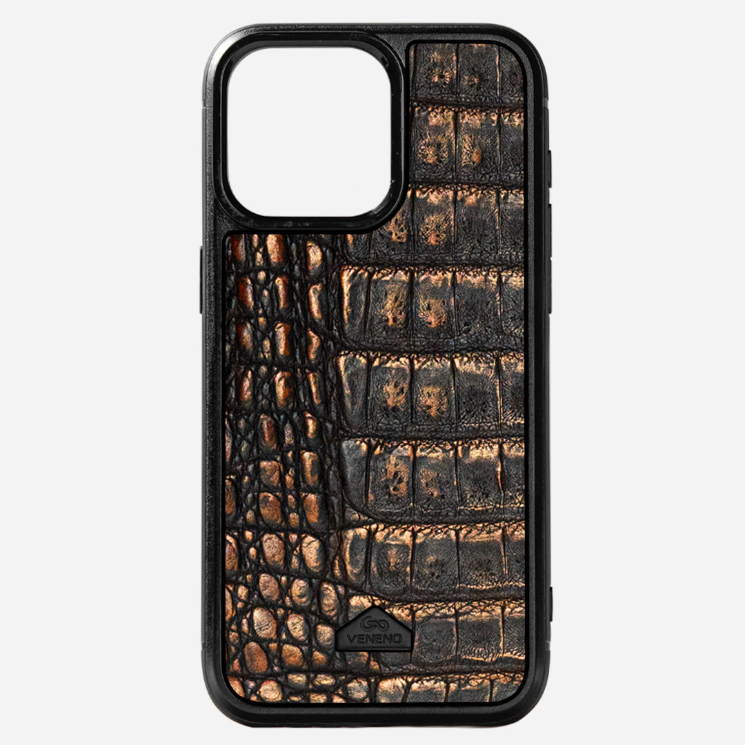 Funda iPhone 16 Pro Billionaire Croc Sienna Glow