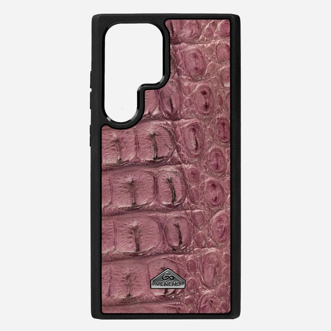 Funda S23 Ultra Illuminati Billionaire Croc Lilac