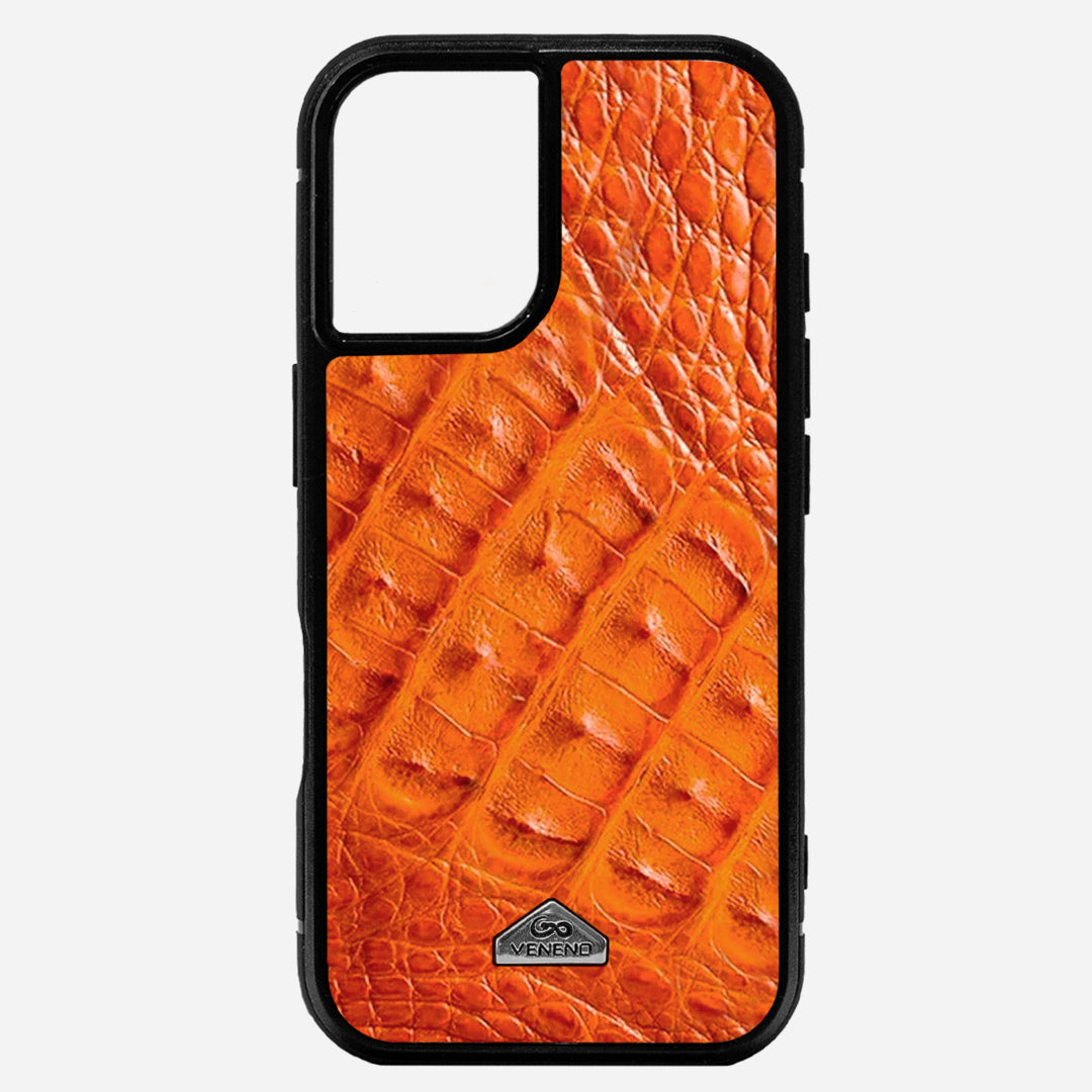 Funda iPhone 16 Billionaire Croc Orange Sunset