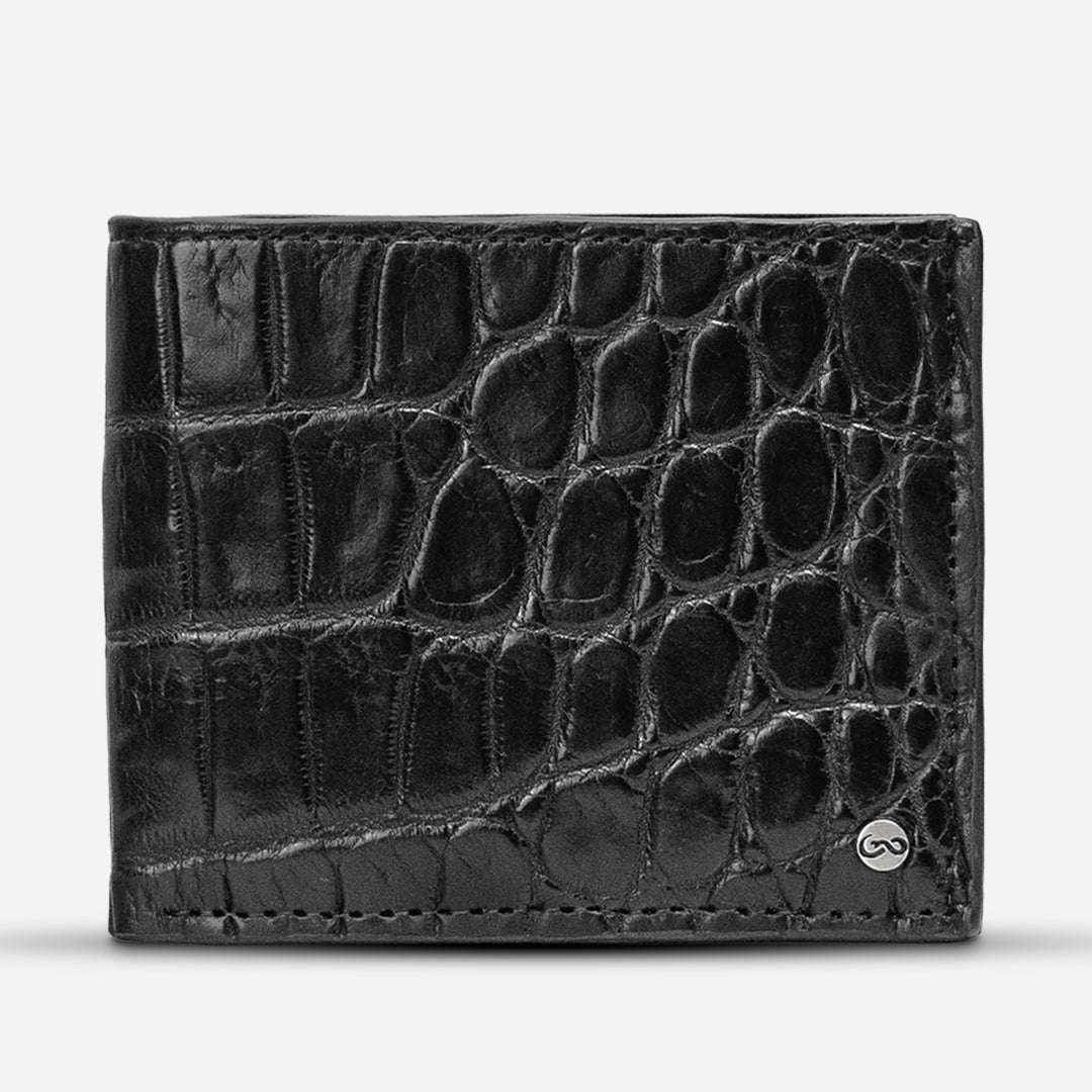 Cartera "The Grid" - Billionaire Croc Black