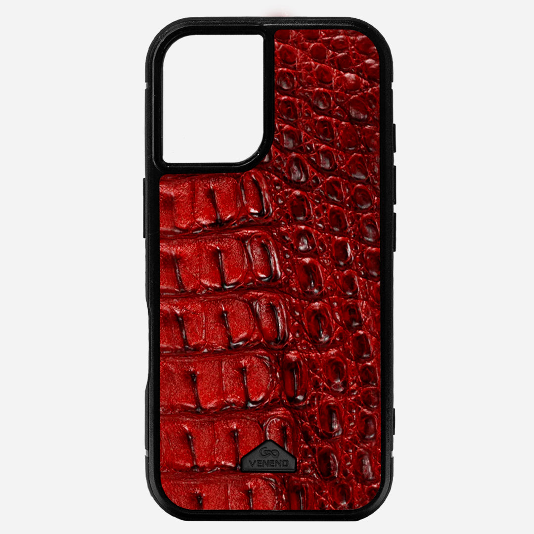 Funda iPhone 16 Billionaire Croc Red