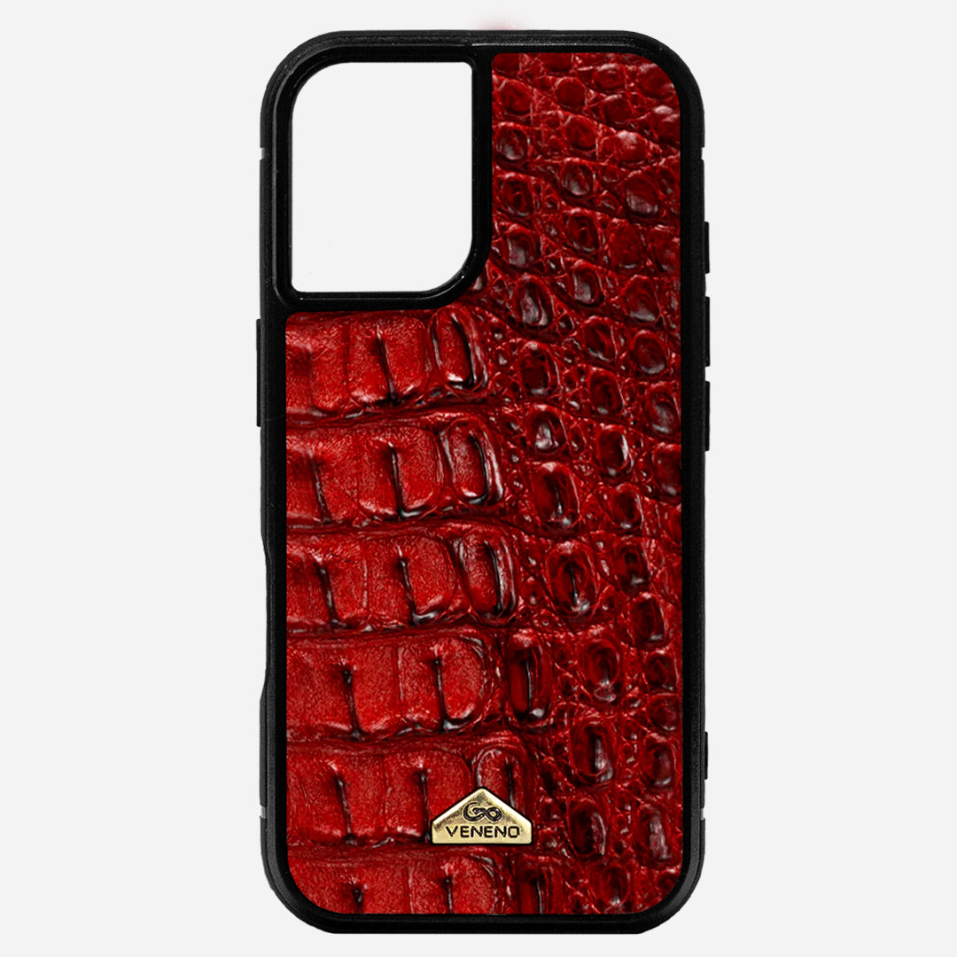 Funda iPhone 16 Billionaire Croc Red