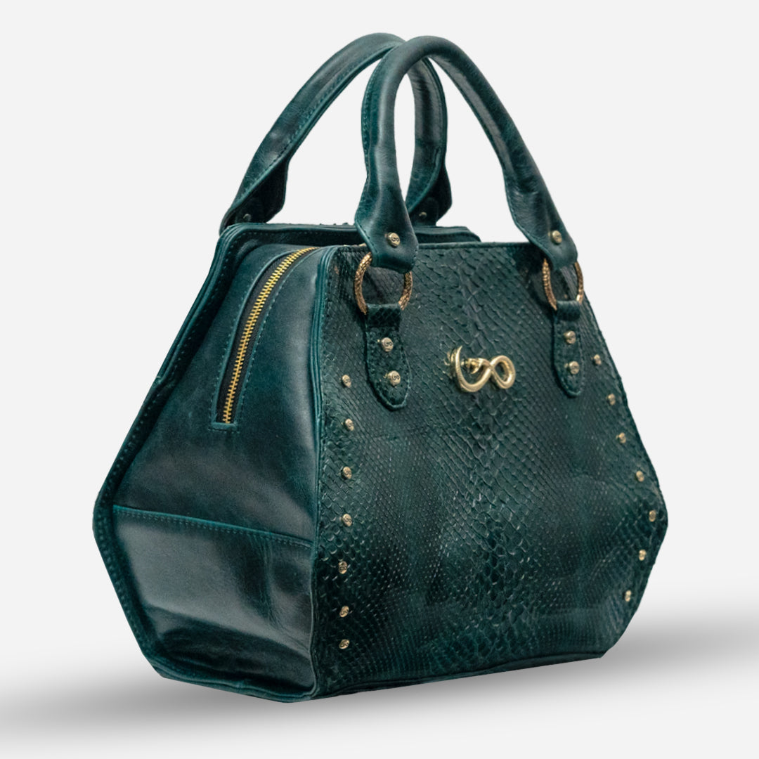 Bolso "Eleanor" - Dark Jade Python