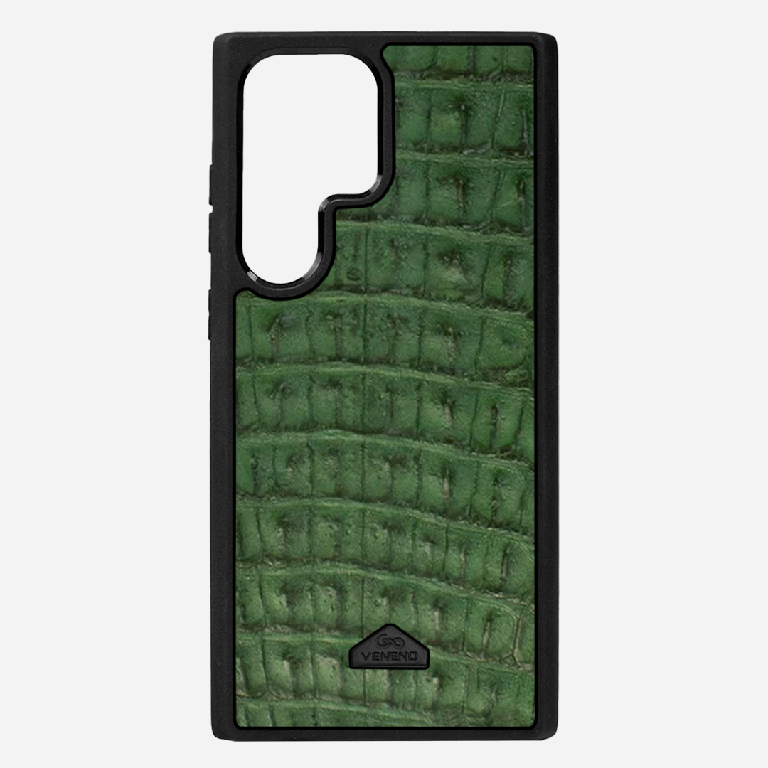 Funda S23 Ultra Illuminati Billionaire Croc Green