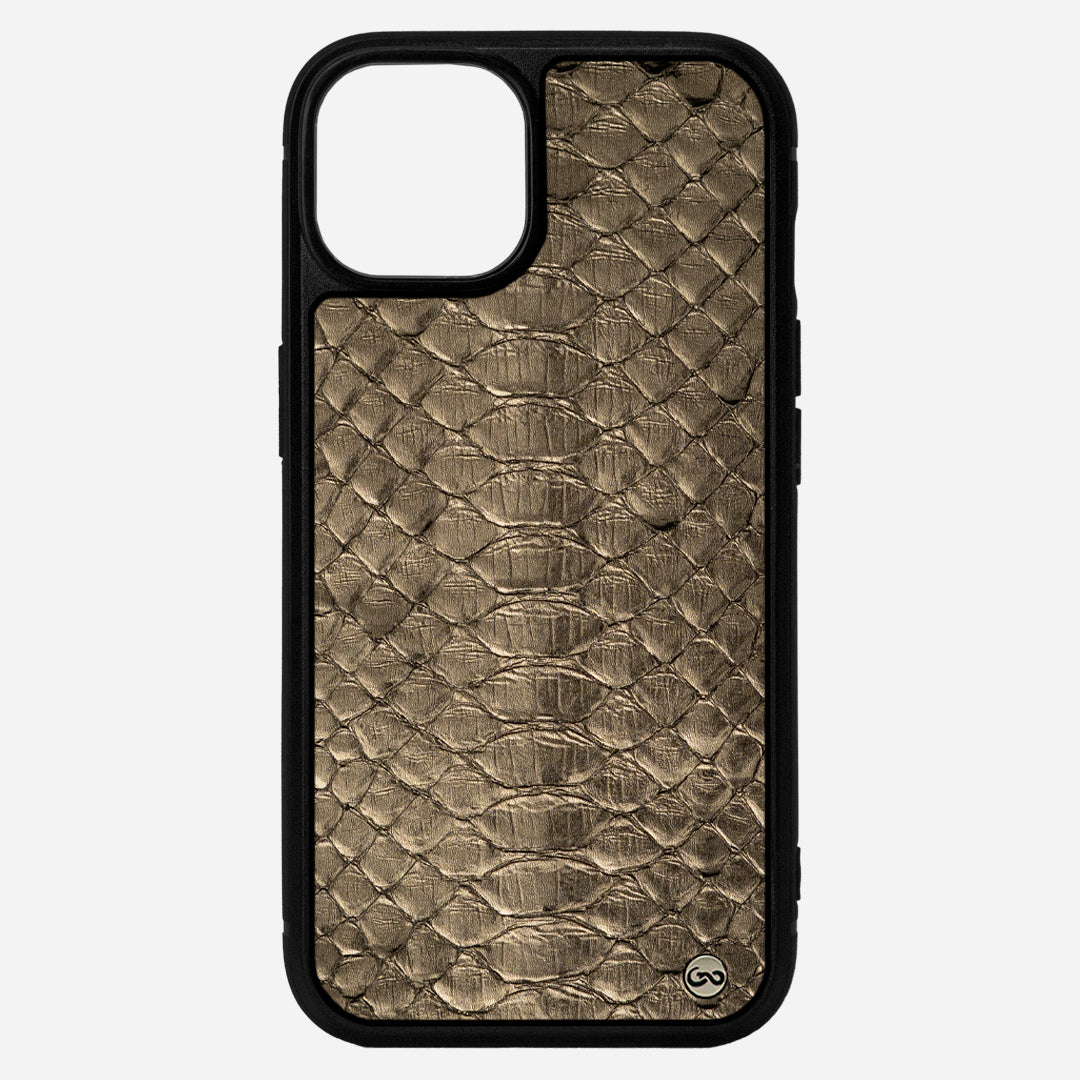 Funda iPhone 15  Python Sahara Gold