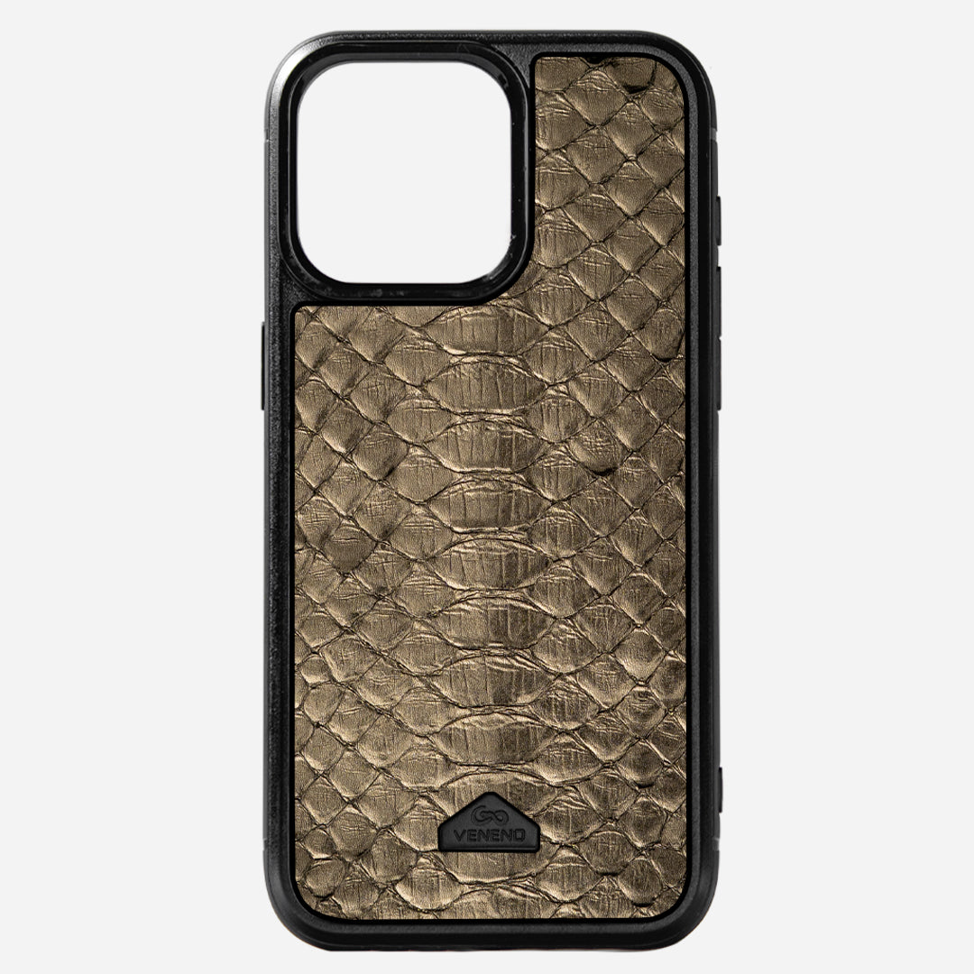 Funda iPhone 15 Pro Illuminati Python Sahara Gold