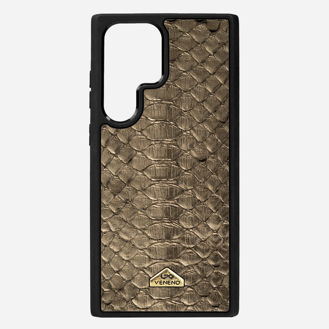 Funda S25 Ultra Illuminati Python Sahara Gold