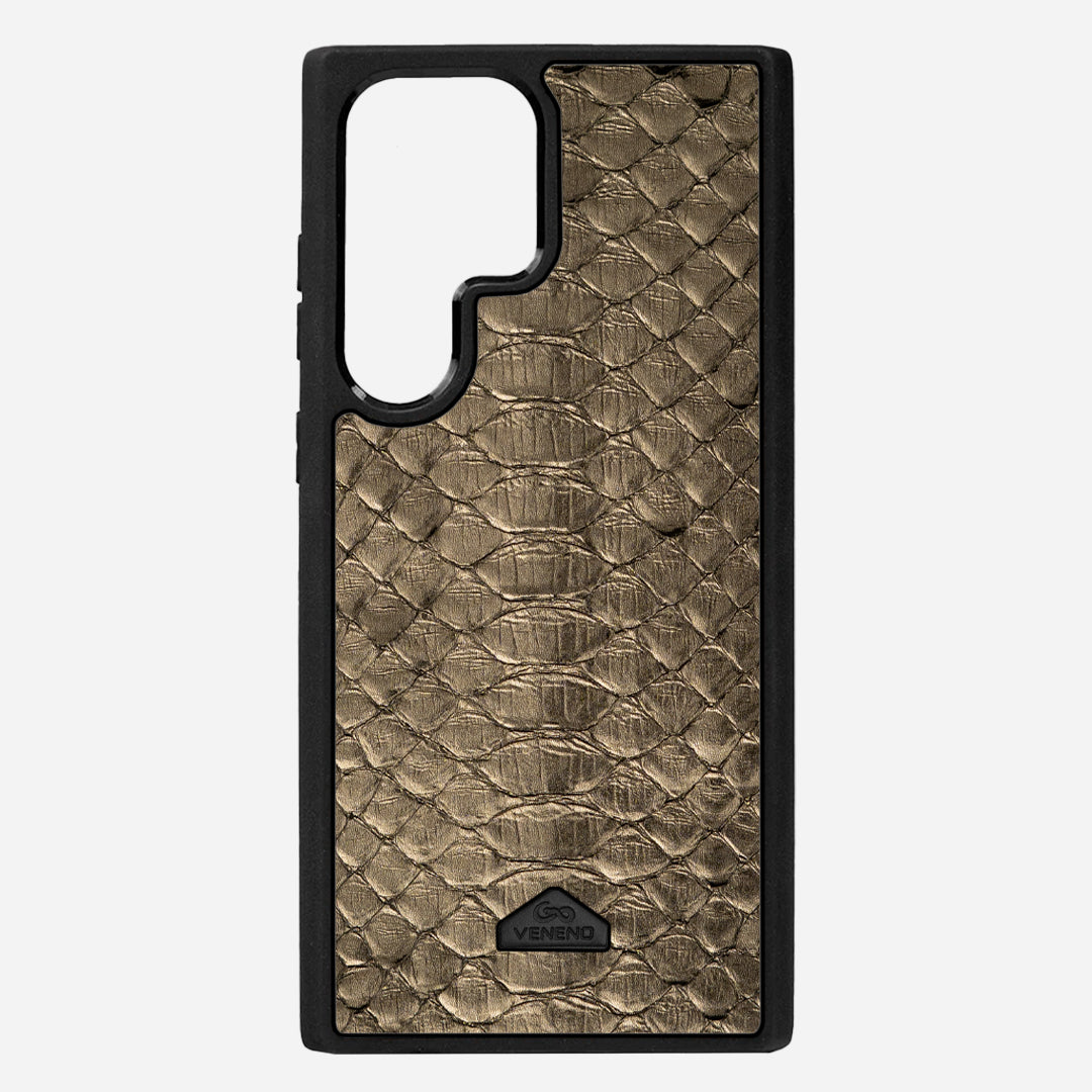 Funda S25 Ultra Illuminati Python Sahara Gold