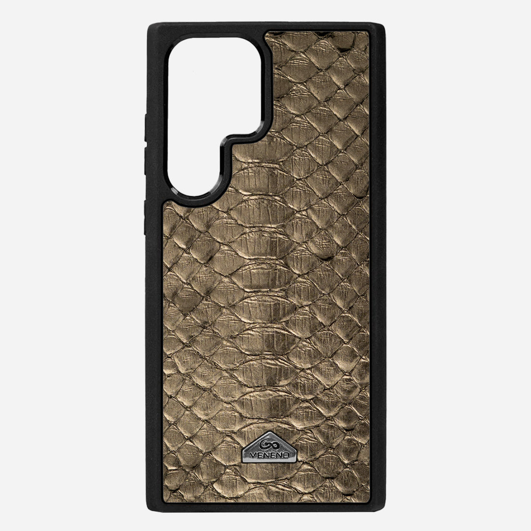 Funda S24 Ultra Illuminati Python Sahara Gold